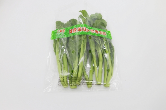 Organic Fruit Vegetable OPP Packaging Bag Flat Mouth Food Grade