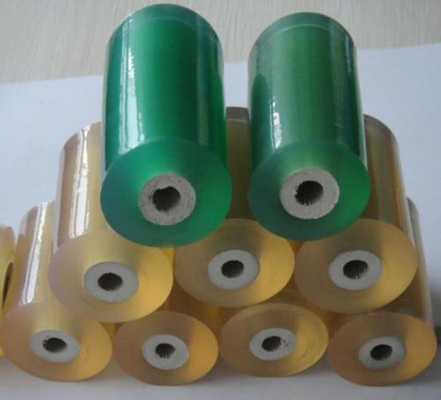 PVC Blue Cling Film Wrapper 130mic Thickness Super Clear 50mm Width OD 65mm