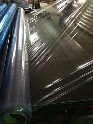 Normal Clear Packaging PVC Film 28kg 42PHR non sticky 0.2mm Thickness