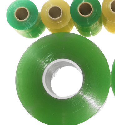 Plastic 35mm PVC Wrapping Film 180mm OD Self Adhesive Transparent Film