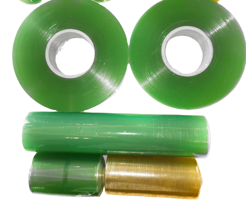 Plastic 35mm PVC Wrapping Film 180mm OD Self Adhesive Transparent Film