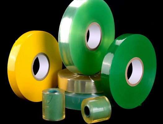 Green Wire PVC Wrapping Film Self Adhesive OD 250mm ID 76mm