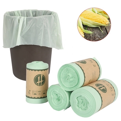 Compostable Biodegradable Plastic Garbage Bags Eco Friendly Cornstarch