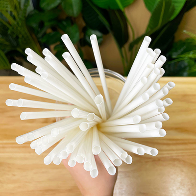 Biodegradable Disposable PLA Straw Plastic Drinking Straws For Hot Drinks