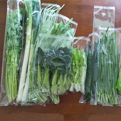 Reusable Clear Ziplock OPP Packaging Bag Plastic For Frozen Lettuce