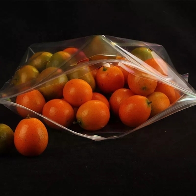 Ziplock OPP Fresh Vegetable Plastic Packaging Bags Reusable Customized