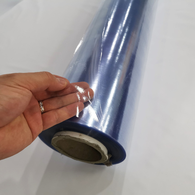 No Sticky Clear PVC Sheet Roll 0.05mm Blue PVC Film 42PHR 28kg For Mattress