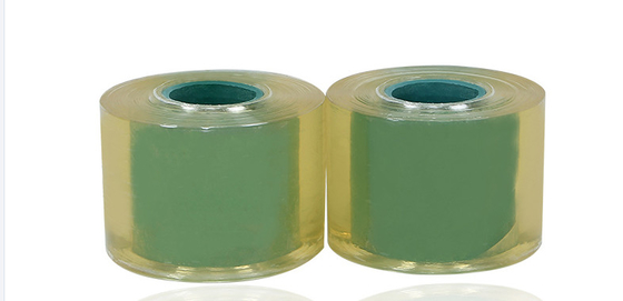 Dust Proof OD 70mm PVC Stretch Cling Film 250mm Width Sticky 130mic Thickness