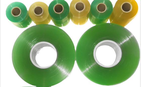 Plastic 35mm PVC Wrapping Film 180mm OD Self Adhesive Transparent Film